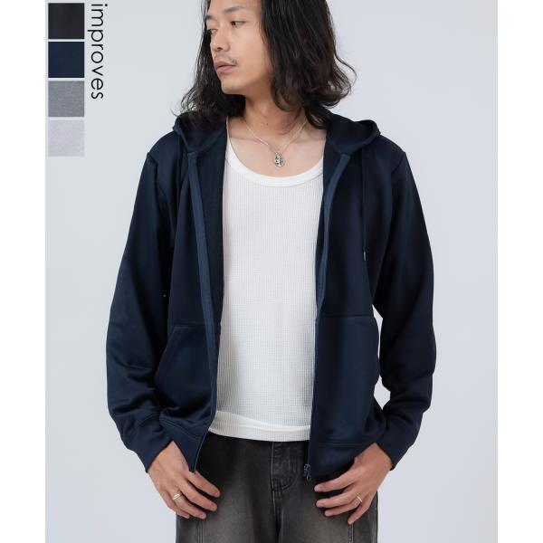 パーカー メンズ スウェット フーディー フルジップ セットアップ 無地 シンプル ゆったり 大きい...