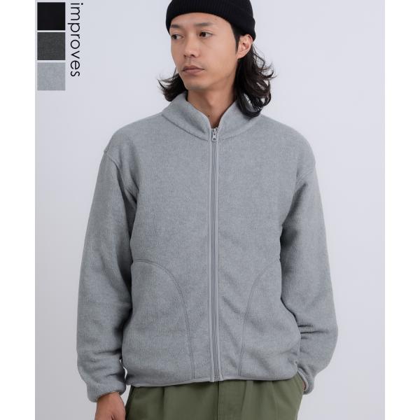 ブルゾン メンズ スタンドカラー フリースジャケット アメカジ カジュアル Y2K ストリート 90...