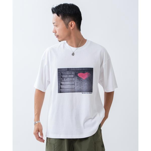 半袖Tシャツ メンズ レディース　オリジナルプリント　ハート アート フォト　半袖Tシャツ カットソ...