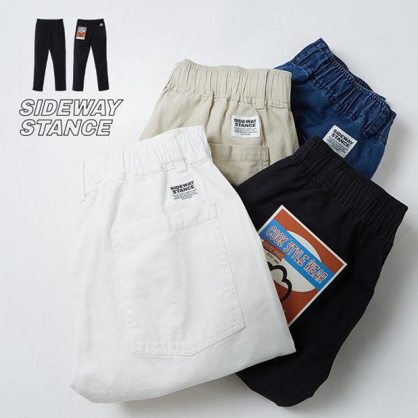 シェフパンツ メンズ  SIDEWAY STANCE サイドウェイスタンス ワイドパンツ イージーパ...