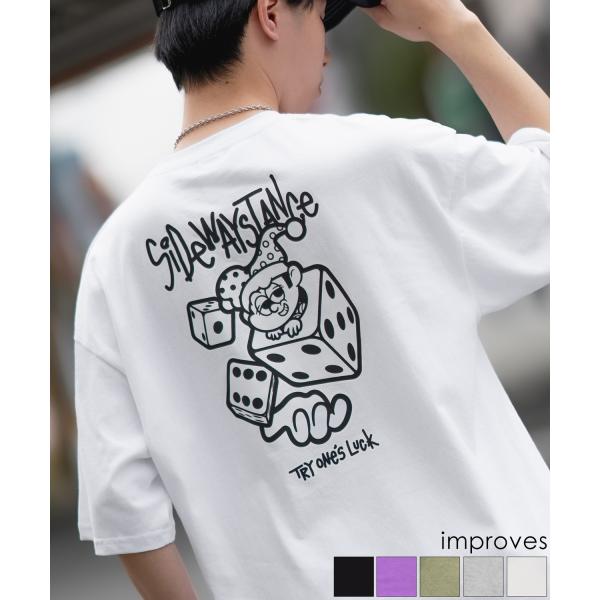 半袖Tシャツ メンズ SIDEWAY STANCE サイドウェイスタンス オリジナルプリント ダイス...