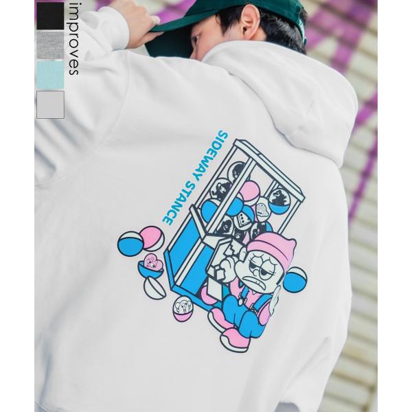 パーカー メンズ SIDEWAY STANCE サイドウェイスタンス オリジナルプリント グラフィッ...