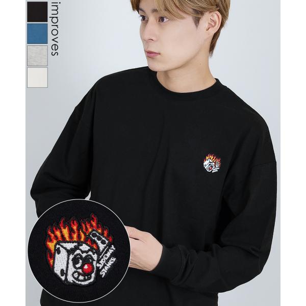 長袖Tシャツ メンズ SIDEWAY STANCE サイドウェイスタンス オリジナル ワンポイント ...