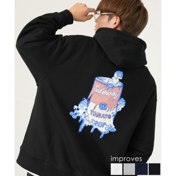 パーカー メンズ SIDEWAY STANCE サイドウェイスタンス オリジナルプリント グラフィッ...