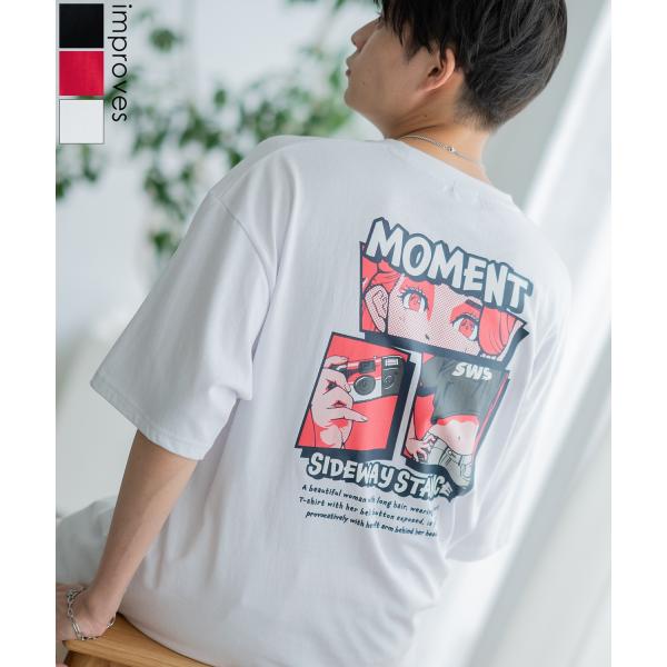 半袖Tシャツ メンズ SIDEWAY STANCE サイドウェイスタンス オリジナルプリント モーメ...