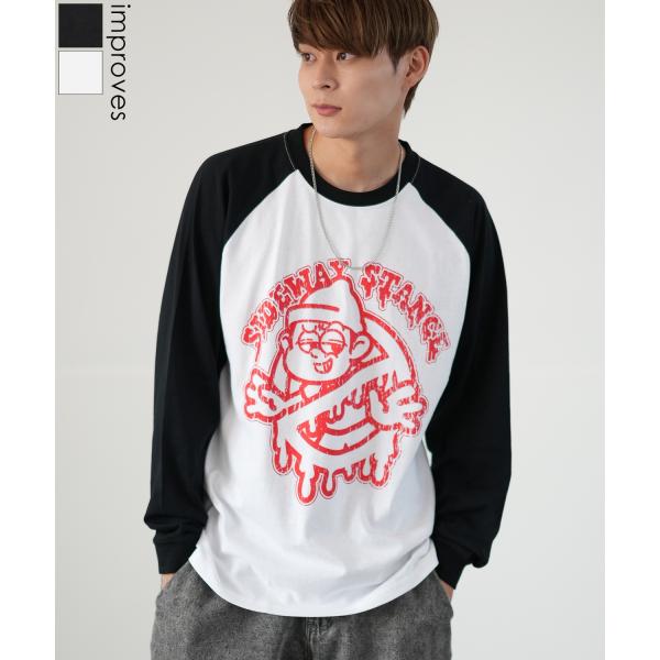 長袖Tシャツ メンズ SIDEWAY STANCE サイドウェイスタンス オリジナルプリント ノーウ...