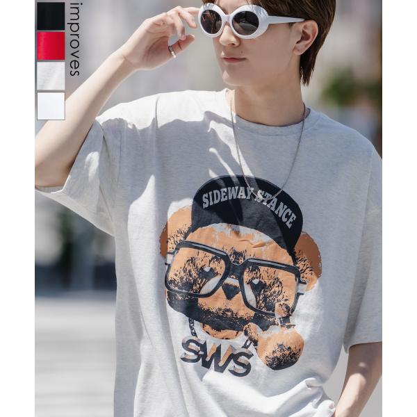 半袖Tシャツ メンズ SIDEWAY STANCE サイドウェイスタンス オリジナルプリント チーズ...