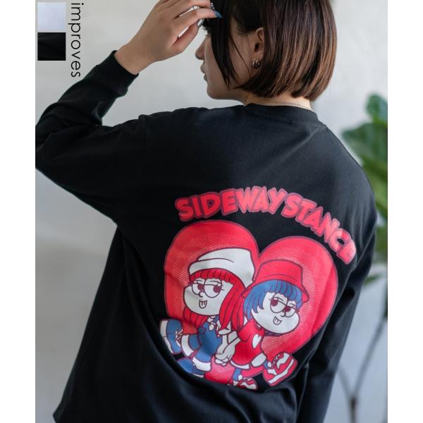 長袖Tシャツ レディース SIDEWAY STANCE サイドウェイスタンス オリジナル ハートガー...
