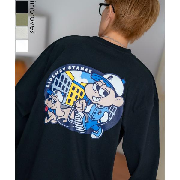 長袖Tシャツ メンズ SIDEWAY STANCE サイドウェイスタンス ストロールボーイ カットソ...