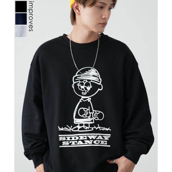 トレーナー メンズ SIDEWAY STANCE サイドウェイスタンス オリジナルプリント グラフィ...