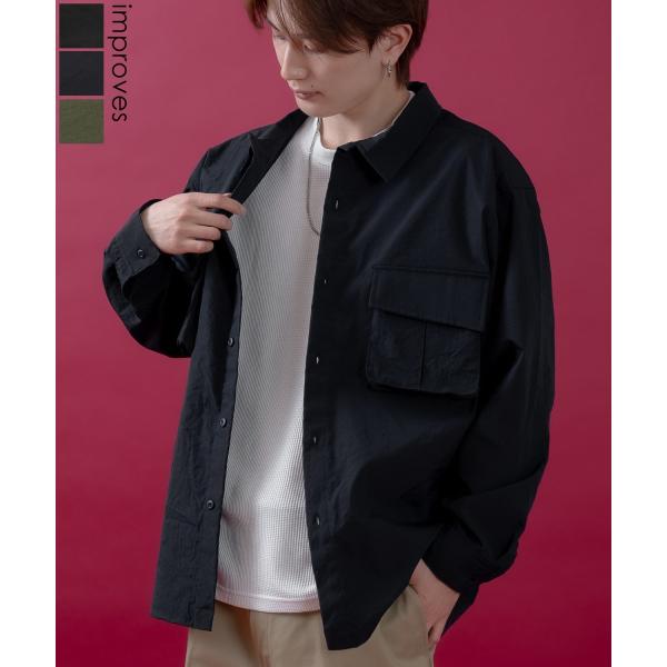 長袖シャツ メンズ レディース サイドウェイスタンス ミリタリーシャツ イージーケア アメカジ カジ...