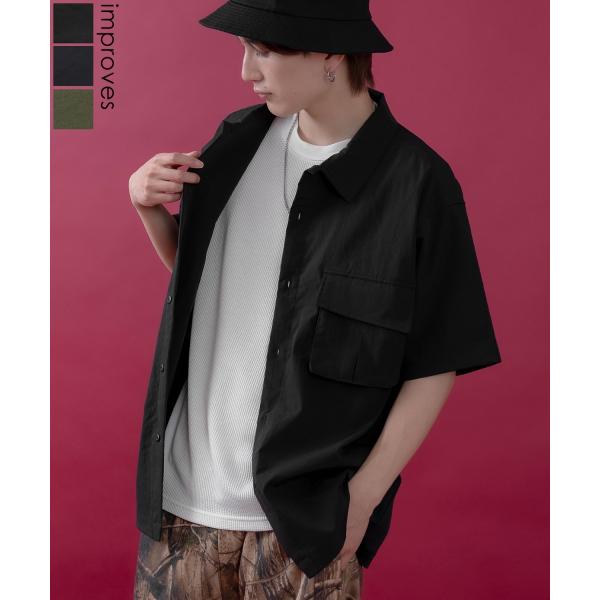 半袖シャツ メンズ レディース サイドウェイスタンス ミリタリーシャツ イージーケア アメカジ カジ...