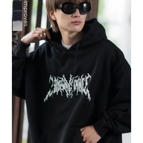 パーカー メンズ SIDEWAY STANCE サイドウェイスタンス オリジナルプリント グラフィッ...