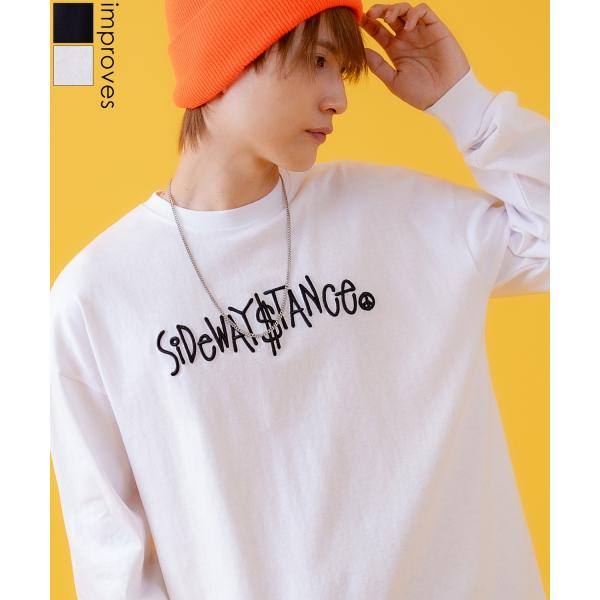 長袖Tシャツ メンズ SIDEWAY STANCE サイドウェイスタンス オリジナルプリント スクリ...