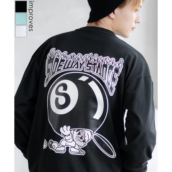 長袖Tシャツ メンズ SIDEWAY STANCE サイドウェイスタンス オリジナルプリント Sボー...