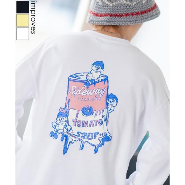長袖Tシャツ メンズ SIDEWAY STANCE サイドウェイスタンス オリジナルプリント スープ...