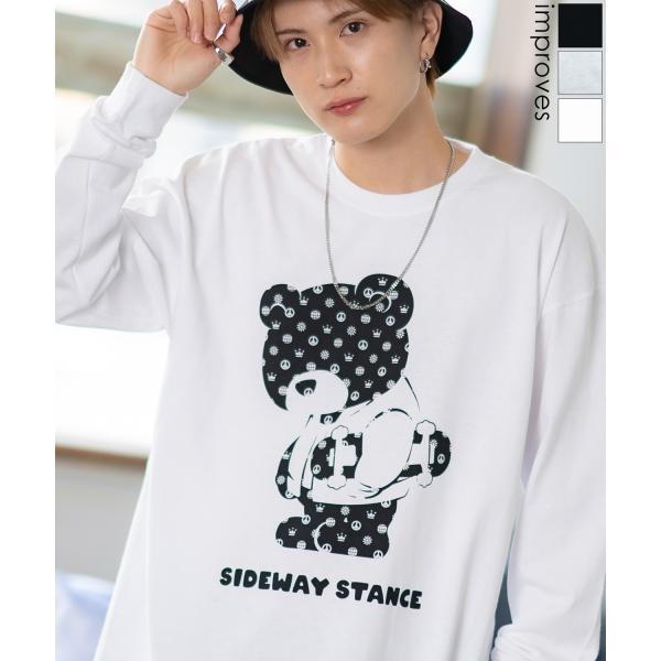 長袖Tシャツ メンズ SIDEWAY STANCE サイドウェイスタンス オリジナルプリント モノグ...