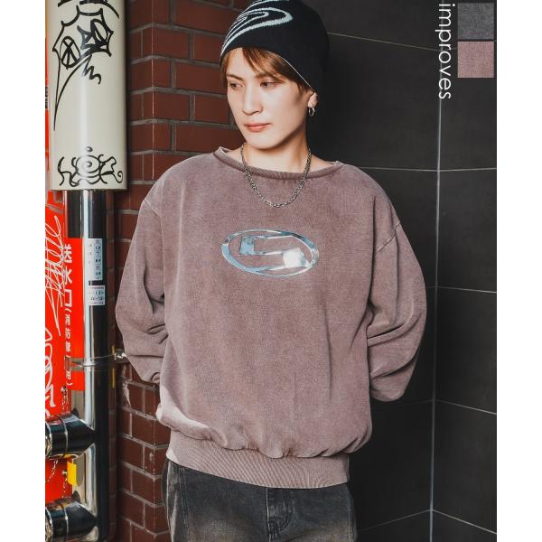 トレーナー メンズ SIDEWAY STANCE サイドウェイスタンス スウェット ケミカル プルオ...