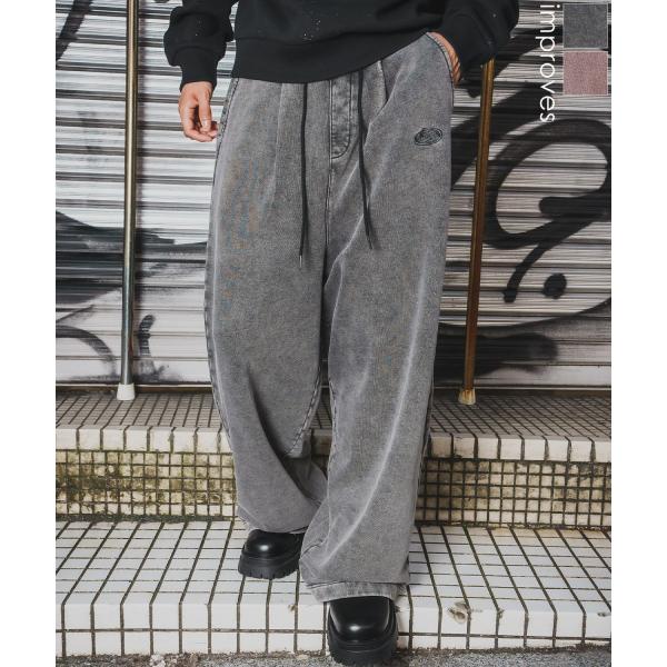 ワイドパンツ メンズ SIDEWAY STANCE サイドウェイスタンス スウェット ケミカル イー...