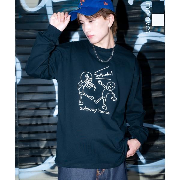 長袖Tシャツ メンズ SIDEWAY STANCE サイドウェイスタンス ロンT カットソー レスラ...