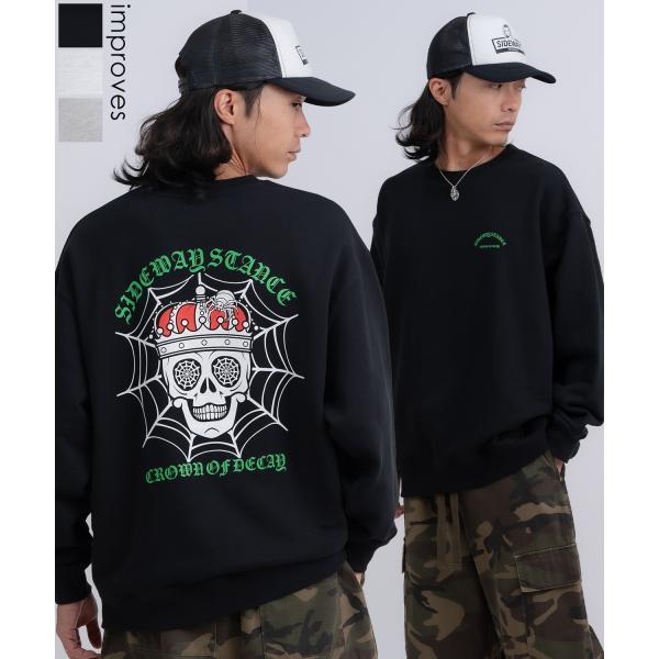 トレーナー メンズ SIDEWAY STANCE サイドウェイスタンス 裏毛 スウェットトレーナー ...