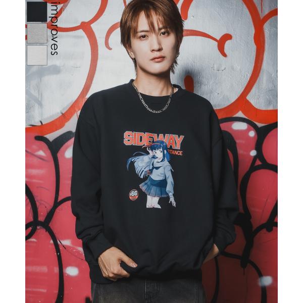 トレーナー メンズ SIDEWAY STANCE サイドウェイスタンス 裏毛 スウェットトレーナー ...