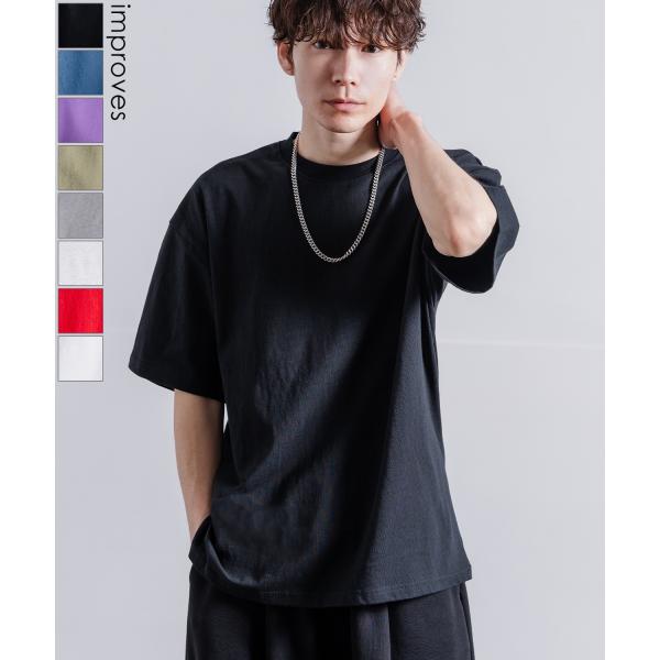 Tシャツ メンズ SIDEWAY STANCE サイドウェイスタンス 無地 半袖 カットソー 大きめ...