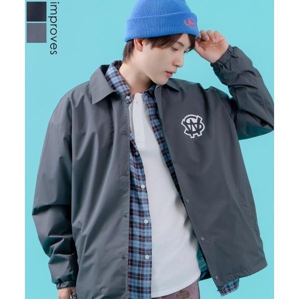 コーチジャケット メンズ SIDEWAY STANCE サイドウェイスタンス ナイロン  アメカジ ...