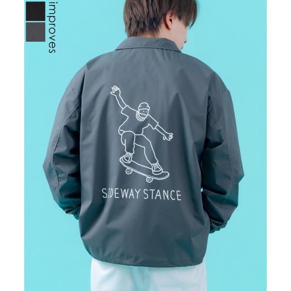 コーチジャケット メンズ SIDEWAY STANCE サイドウェイスタンス ナイロン  アメカジ ...