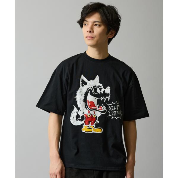 半袖Tシャツ メンズ SIDEWAY STANCE サイドウェイスタンス オリジナルプリント クレヨ...