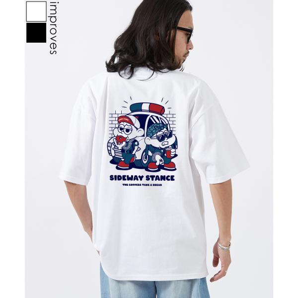 半袖Tシャツ メンズ SIDEWAY STANCE サイドウェイスタンス オリジナルプリント ルード...