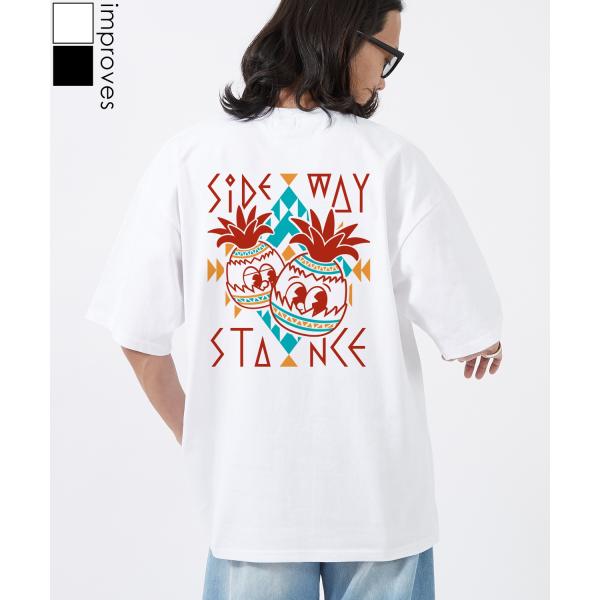 半袖Tシャツ メンズ SIDEWAY STANCE サイドウェイスタンス オリジナルプリント パイナ...