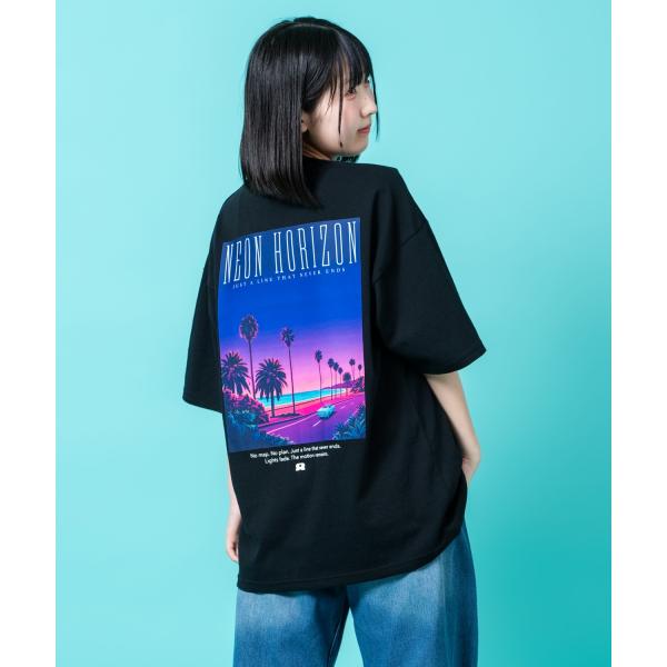半袖Tシャツ メンズ SIDEWAY STANCE サイドウェイスタンス オリジナルプリント ネオン...