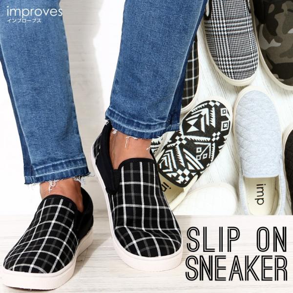 スリッポン メンズ スニーカー ローカット 靴 くつ 迷彩柄 カモフラ柄 キャンバスシューズ