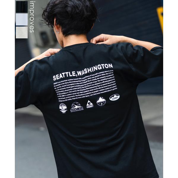 半袖Tシャツ メンズ GERRY ジェリー 別注 アイコニック ロゴ ボックスロゴ 刺しゅう 半袖T...