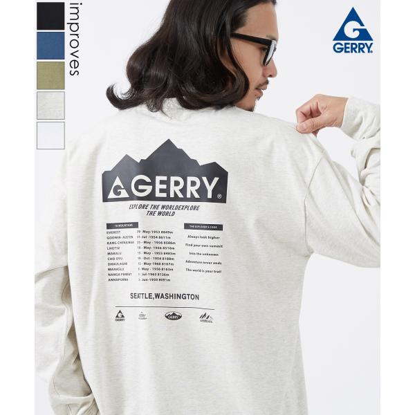 長袖Tシャツ メンズ GERRY ジェリー 別注プリント カットソー マウンテニアリング プリント ...