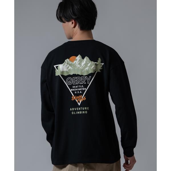 長袖Tシャツ メンズ GERRY ジェリー 別注プリント カットソー バックプリント ワンポイントプ...