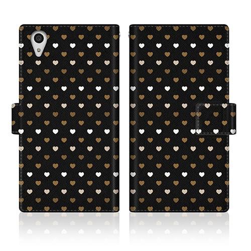 Xperia Z5 (501SO) オリジナルデザイン 【 レインボー ハート 50S スリム ダイ...