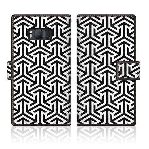 Android One (507SH) オリジナルデザイン 【 幾何学模様 モノトーン The Po...