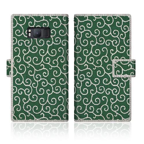 Android One (507SH) オリジナルデザイン 【 唐草模様 和柄 手帳 クラシック  ...