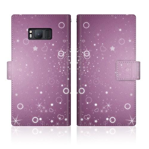 Android One (507SH) オリジナルデザイン 【 星雲の乱舞 和柄 パープル ナイト ...