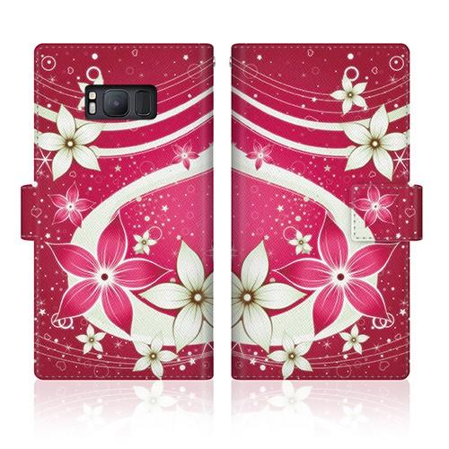 Android One (507SH) オリジナルデザイン 【 夏華の乱舞 和柄 ボタニカル 紅花と...