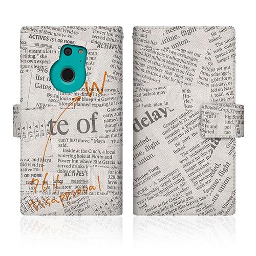 ARROWS Fit (F-01H) オリジナルデザイン 【 ニュースペーパー クラシック ノート ...