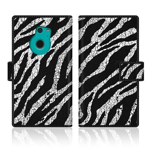 ARROWS Fit (F-01H) オリジナルデザイン 【 ゼブラ柄 クラシック アニマル ノート...