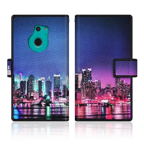 ARROWS Fit (F-01H) オリジナルデザイン 【 フォト デザイン ナイト ニューヨーク...