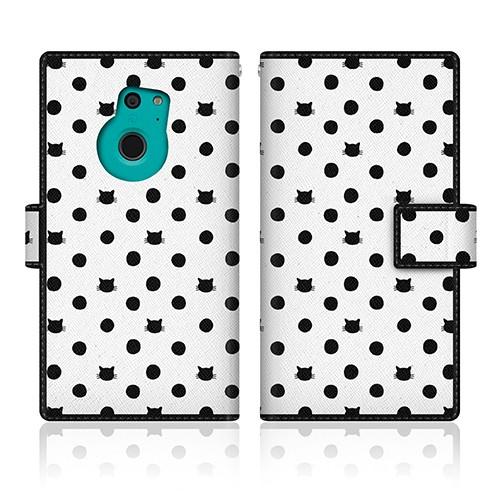 ARROWS Fit (F-01H) オリジナルデザイン 【 NYAGO ノート キュート ドット ...