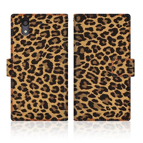 arrows NX (F-01K) オリジナルデザイン 【 ヒョウ柄 クラシック レパード ノート ...