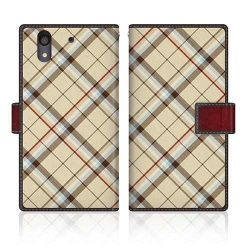 arrows NX (F-01K) オリジナルデザイン 【 英国 チェック柄 クラシカル ノート  ...