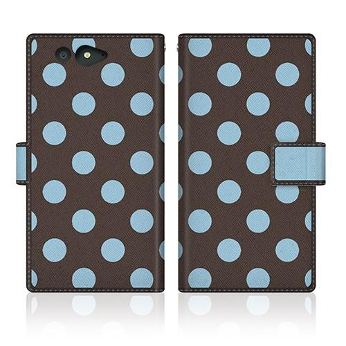 arrows Be (F-05J) オリジナルデザイン 【 ベビー ドット アフタヌーン ブルー  ...