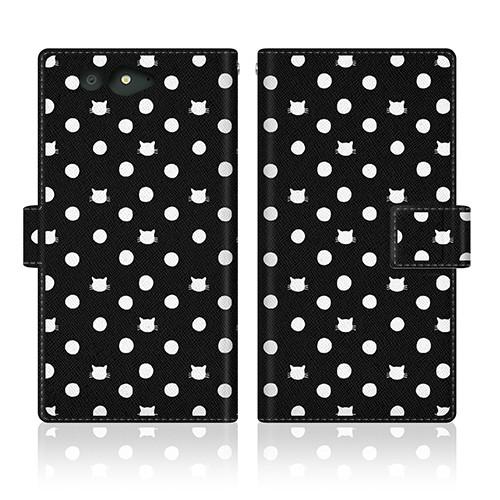 arrows Be (F-05J) オリジナルデザイン 【 NYAGO ノート キュート ドット パ...